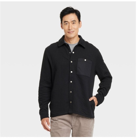 Goodfellow & Co Black Textured Shirt - Picture 1 of 2